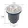 STARSTAR 312in Stainless Steel Sink Drain Kit with Removable Deep Basket and Sealing Lid