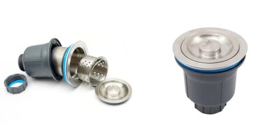 STARSTAR 312in Stainless Steel Sink Drain Kit with Removable Deep Basket and Sealing Lid