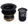 Westbrass A21862 Junior Bar and Laundry Sink Drain Assembly with Removable Strainer Basket Matte Black