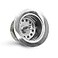 HIGHCRAFT Highcraft 9773 BarPrep Sink 2 12 Junior Duo Stainless Steel Drain Assembly with Strainer Basket and Rubber Stopper