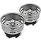 HIGHCRAFT 977332 Stainless Steel Junior Duo StrainerStopper 15 inch Replacement Basket for Bar and Prep Sinks Drains pack of 2