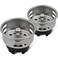 HIGHCRAFT 977332 Stainless Steel Junior Duo StrainerStopper 15 inch Replacement Basket for Bar and Prep Sinks Drains pack of 2