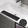 Abnaok 4IN x 20IN Kitchen Sink Edge Protector Silicone Sink Edge Cover with Suction CupsSilicone Sink Splash Guard for Bathtub Kitchen SinkStainless Steel Granite Quartz