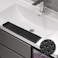 Abnaok 4IN x 20IN Kitchen Sink Edge Protector Silicone Sink Edge Cover with Suction CupsSilicone Sink Splash Guard for Bathtub Kitchen SinkStainless Steel Granite Quartz