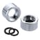 TOOLSTAR 2pcs Faucet Adapter 24mm NPT Female Thread Transfer to Female Thread Tap Connector Aerator for Bathroom Kitchen Water Purifier Adapter NPT F18mm to F24mm