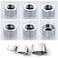 TOOLSTAR 2pcs Faucet Adapter 24mm NPT Female Thread Transfer to Female Thread Tap Connector Aerator for Bathroom Kitchen Water Purifier Adapter NPT F18mm to F24mm