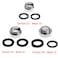 TOOLSTAR 2pcs Tap Water Filter Faucet Adapter Brass Faucet Aerator Connector Thread Adapter Female 26mm to Male 22mm