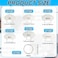 Tinoaly 6pcs Stainless Steel Faucet Aerator Key with Ring Removal Tool Fit for 6 Sizes M165 M185 Regular M24 Junior M215 Plug in Aerator