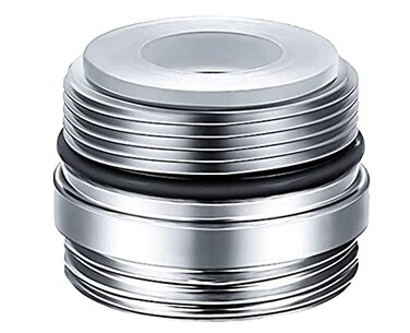 AVAbay JCAN2 Junior Cache Adapter Chrome Plated Solid Brass Male to Male Adapter Fitting for Sink Tub Faucet Water Filter System
