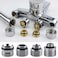 TOOLSTAR Brass Faucet Adapter Male Thread Bathroom Tap Aerator Connector for Sink Faucet Water Purifier Adapter Aerator M18 X G12