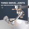 DAPAGENY 1080 Rotating Faucet Aerator Universal Splash Filter 1080 Degree Big Angle Swivel Extender Kitchen Tap Extend Bathroom Sink Gargle Face Wash Faucets Bubbler Single Mode 433x22x2