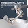 DAPAGENY 1080 Rotating Faucet Aerator Universal Splash Filter 1080 Degree Big Angle Swivel Extender Kitchen Tap Extend Bathroom Sink Gargle Face Wash Faucets Bubbler Single Mode 433x22x2
