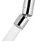 Hibbent NSFANSICAN 61 Certified Faucet Aerator CUPC Certification 2Flow Sink Faucet Aerator 360 Swivel Kitchen Sink Sprayer Attachment Faucet Replacement Part 5564 Female Thread Chrome