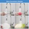 Hygie Rinse Kitchen Sink Faucet Head Replacement 4 Spray Faucet Sprayer Attachment with 2 Ball Joint Big Angle Swivel 556427UNS Famale Thread Male Thread Adapter Included Chrome