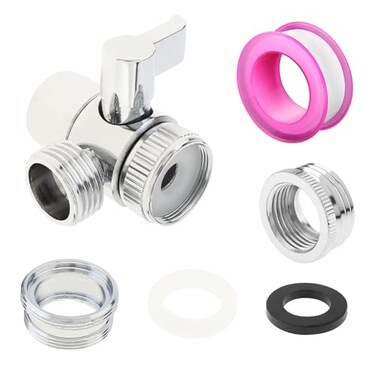 PNXKTXO Sink Faucet Diverter Valve Sink Valve Diverter Faucet Splitter for G12 Shower Hose Kitchen Bathroom Replacement Part Adapter M22 X M24