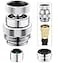 Happyreise Sink Faucet Adapter Kit360 Degree Swivel Faucet to Garden Hose AdapterMultiThread Garden Hose Adapter for Bathroom Kitchen34 GHT thread Chrome