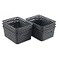 CadineUS 6Pack Plastic Woven Storage Baskets Small Baskets