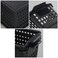 Bblina Slim Storage Baskets Small Plastic Organizing Bins Set of 6 Black