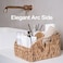 FairyHaus Wicker Baskets 2 Pack Natural Large Wicker Baskets for Storage Nesting Handwoven Water Hyacinth Wicker Baskets for Organizing with Builtin Handles 9L x 11W x 7H