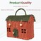 KOLWOVEN Rattan Storage Basket with Lid Mouse in a Box Small Doll House Decorative Hand Woven Shelf Organizer Cute Handmade Handcrafted Gift Decoration Artwork Wicker Moss Green