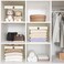 COYACOOL Linen Closet Organizers and Storage Closet Storage Bins Basket Organizer Foldable Organization Baskets with Mesh Window for Clothes Towels and Toys 1275 x 1275 x 9 Beige 4 pack