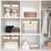 COYACOOL Linen Closet Organizers and Storage Closet Storage Bins Basket Organizer Foldable Organization Baskets with Mesh Window for Clothes Towels and Toys 1275 x 1275 x 9 Beige 4 pack