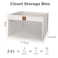 COYACOOL Linen Closet Organizers and Storage Closet Storage Bins Basket Organizer Foldable Organization Baskets with Mesh Window for Clothes Towels and Toys 1275 x 1275 x 9 Beige 4 pack