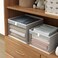 COYACOOL Linen Closet Organizers and Storage Closet Storage Bins Basket Organizer Foldable Organization Baskets with Mesh Window for Clothes Towels and Toys 1275 x 1275 x 9 Gray 4 pack