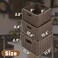 myHomeBody Wicker Storage Basket Storage Cubes Woven Baskets for Organizing Resin Wicker Set of 3 Rustic Brown