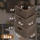myHomeBody Wicker Storage Basket Storage Cubes Woven Baskets for Organizing Resin Wicker Set of 3 Rustic Brown