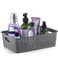 NETANY Plastic Storage Baskets 8 Pack Gray Durable Easy to Use Flexible MultiPurpose Ideal for Closets Cabinets Shelves Countertops