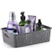 NETANY Plastic Storage Baskets 8 Pack Gray Durable Easy to Use Flexible MultiPurpose Ideal for Closets Cabinets Shelves Countertops