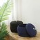 Sea Team Round Cotton Rope Storage Basket with Lid Decorative Woven Storage Bin Pot Caddy Organizer Container for Snacks Towels Plants 10 x 75 Inches Small Dark Blue