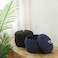 Sea Team Round Cotton Rope Storage Basket with Lid Decorative Woven Storage Bin Pot Caddy Organizer Container for Snacks Towels Plants 10 x 75 Inches Small Dark Blue