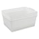 Yarebest 3pack Plastic Organizer Bins Large Storage Basket Bins