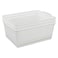 Yarebest 3pack Plastic Organizer Bins Large Storage Basket Bins