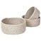 MINTWOOD Design Set of 3 Cotton Rope Nesting Bowls Small Catch All Basket Cute Closet Baskets and Bins for Shelves Mini Table Basket Organizer for Small Accessories Light Brown