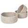 MINTWOOD Design Set of 3 Cotton Rope Nesting Bowls Small Catch All Basket Cute Closet Baskets and Bins for Shelves Mini Table Basket Organizer for Small Accessories Light Brown