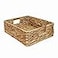 BSTNASI Rectangular Water Hyacinth Storage Baskets Wicker Woven Shelves Baskets
