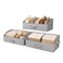 WUIKE Closet Organizers and Storage Trapezoid Storage Bins Fabric Closet Bins with Handles Foldable Storage Baskets for Clothes Purse Blanket Herringbone Gray Extra Large 3Pack