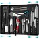 Simple Houseware Expandable Kitchen Drawer Flatware Organizer Black Adjustable Cutlery Tray with 9 Compartments for Utensils and Silverware