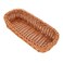 Angoily Wicker Silverware Organizer HandWoven Wicker Flatware Silverware Holder Kitchen Organizer Storage for Countertop Small Utensil Holders Party Table Spoon Knives Fork Flatware Candy Basket