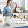 Ayiaren Wood Flatware Silverware Caddy White Cutlery Holder Kitchen Utensils Holder for Party Wooden Silverware Organizer for Countertop Knife Spoon and Fork Holder Table Utensil Caddy Organizer