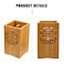 Cabilock Bamboo Utensil Holder with Drain Holes Chopstick Spoon and Spatula Draining Holder for Kitchen Countertop Organization Compact Cutlery Drying Caddy 590X334X334 Inch