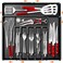 CEBERVICE Large Silverware Organizer Expandable BPA Free Kitchen Silverware Drawer Organizer 9 Slots Cutlery Utensil Tray with Dividers Adjustable Flatware Storage Holder for Spoons Forks Knives