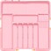 Homecor Silverware Organizer Expandable Large Kitchen Drawer Organizer Utensil Organizer with 2 Knife Block Inserts 22x 19Cutlery Tray with Drawer Dividers for Kitchen Flatware Pink