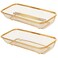 JYJFGSFA 2Pack Gold Flatware Organizer Sturdy Mesh Design DishwasherSafe EasyClean Utensil Holder Silverware Container Drawer Storage