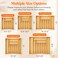 Lifewit Silverware Drawer Organizer Expandable Utensil Tray for Kitchen Flatware and Cutlery Holder Wood Adjustable Storage for Spoons Forks Knives 1322x15 3356x38cm Natural and Black