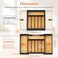 Lifewit Silverware Drawer Organizer Expandable Utensil Tray for Kitchen Flatware and Cutlery Holder Wood Adjustable Storage for Spoons Forks Knives 1322x15 3356x38cm Natural and Black