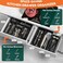 Lixple Premium Bamboo Kitchen Drawer Organizer Set of 2 Stackable Utensils Holder Storage Box Tray for Kitchen Drawers Cabinet Utensil Silverware Spatula Flatware or Makeup Vanity BathroomBlack